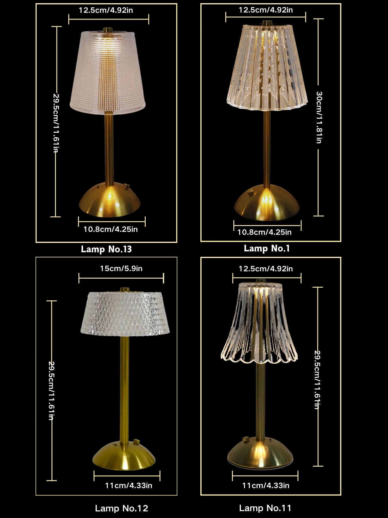 Table Lamp LED Touch Sensor Dimmable Desktop Night Light Rechargeable Wireless Reading Lamp for Hotel Bar Bedroom Decor Light