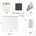 Rewritable DIY Children's Glowing Drawing Board Message Lamp With 7 Colorful Pens Light Up Acrylic Message Board