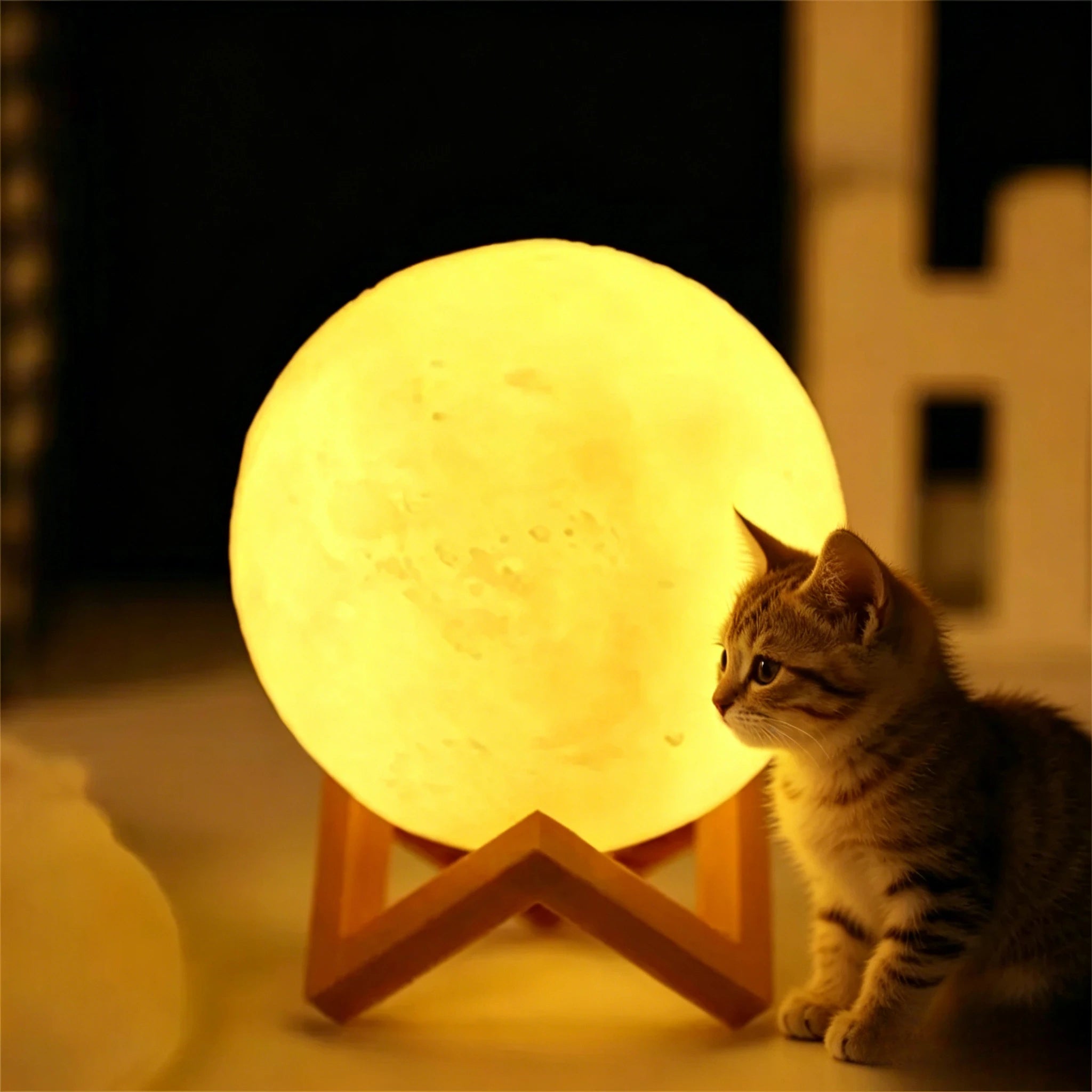 DIY Painting Moon Lamp Graffiti Planet Night Light 3D Star Table Lamp Bedroom Atmosphere Light Kids DIY Craft Home Decoration