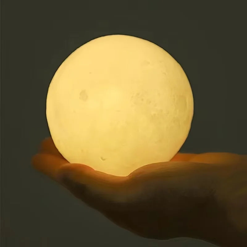 DIY Painting Moon Lamp Graffiti Planet Night Light 3D Star Table Lamp Bedroom Atmosphere Light Kids DIY Craft Home Decoration
