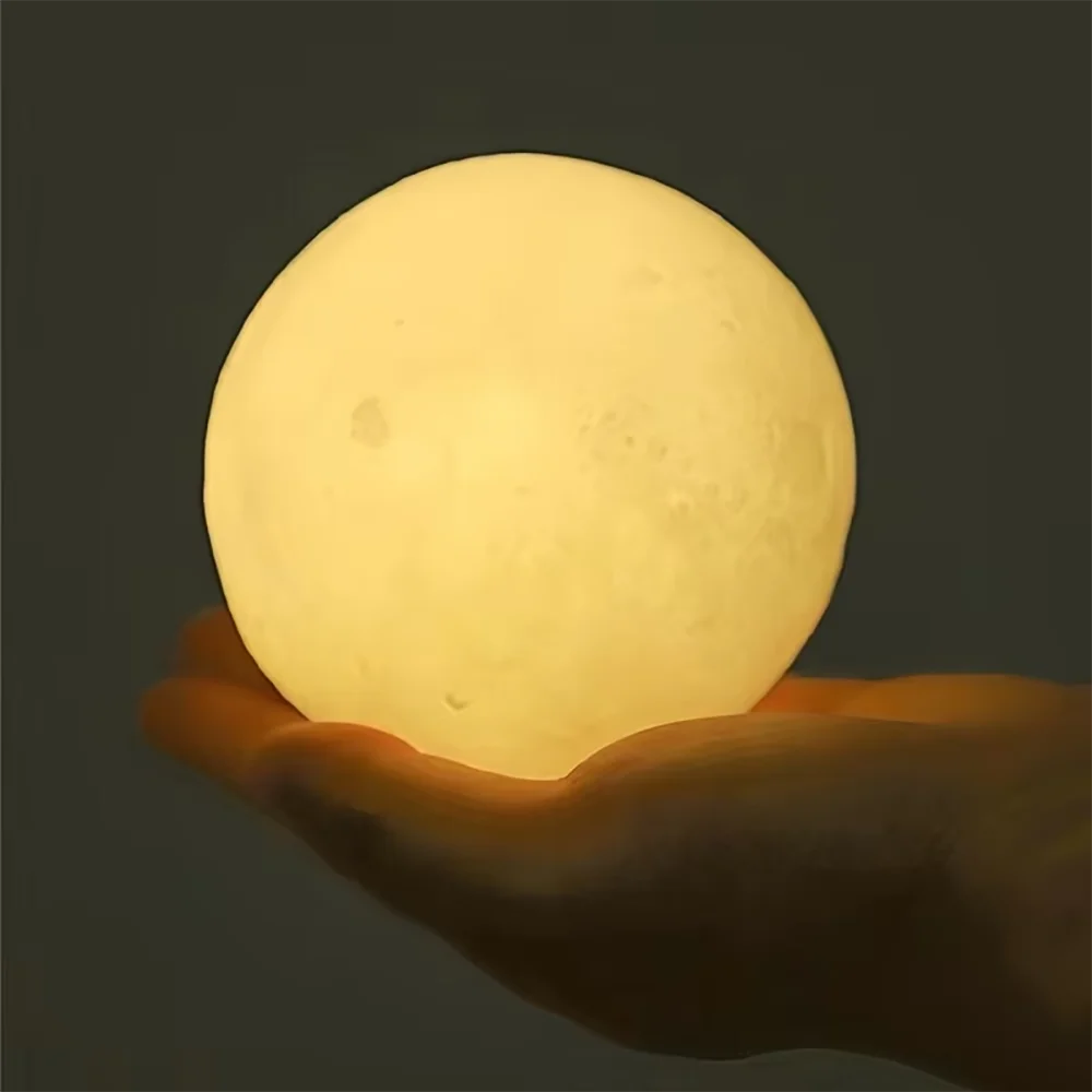 DIY Painting Moon Lamp Graffiti Planet Night Light 3D Star Table Lamp Bedroom Atmosphere Light Kids DIY Craft Home Decoration